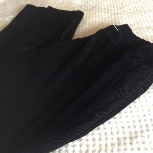 Style and co black velour pants size 1x